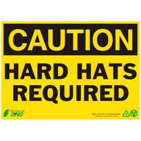 Zing Eco Safety Sign Caution Hard Hats Required 14