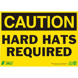Zing Eco Safety Sign Caution Hard Hats Required 14