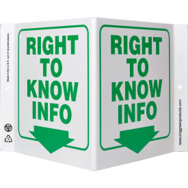 Zing Eco Safety V Sign Right To Know Info. 12