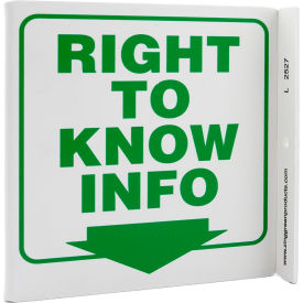 Zing Eco Safety L Sign Right To Know Info. 7
