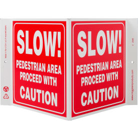 Zing Eco Safety V Sign Slow Pedestrian Area 12