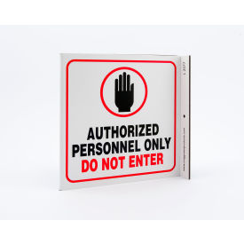 Zing Eco Safety L Sign Authorized Personnel Only 7