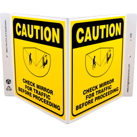 Zing Eco Safety V Sign Caution Check Mirror for Traffic Before... 12