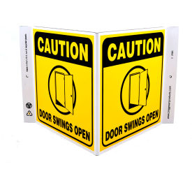 Zing Eco Safety V Sign Caution Door Swings Open 12