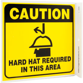 Zing Eco Safety L Sign Caution Hard Hat Required In This Area 7