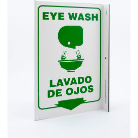 Zing Eco Safety L Sign Eye Wash Bilingual 8