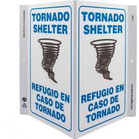 Zing Eco Safety V Sign Tornado Shelter Bilingual 10-5/8