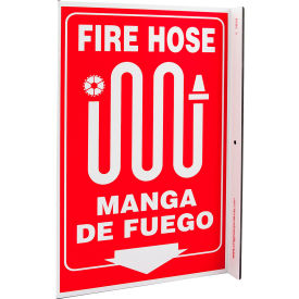 Zing Eco Safety L Sign Fire Hose Bilingual 8