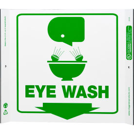 Zing Eco Safety Corner Sign Eye Wash 10