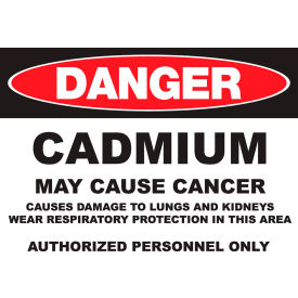 Zing Eco GHS Sign Danger Cadmium 14