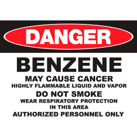 Zing Eco GHS Sign Danger Benzene 14