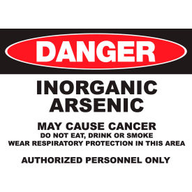 Zing Eco GHS Sign Danger Inorganic Arsenic 14