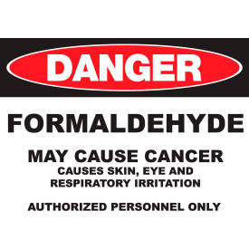 Zing Eco GHS Sign Danger Formaldehyde 14