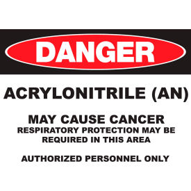 Zing Eco GHS Sign Danger Acrylonitrile 14