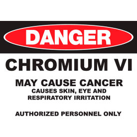 Zing Eco GHS Sign Danger Chromium 14