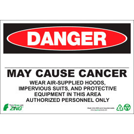 Zing Eco GHS Sign Danger Blank Cancer 14