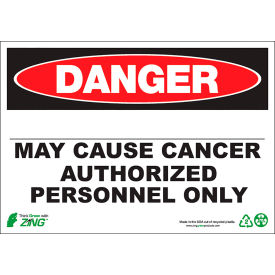 Zing Eco GHS Sign Danger Blank May Cause Cancer Authorized... 14