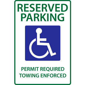 Zing Eco Parking Sign Handicapped Reserved Parking Permit Arkansas 12