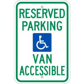 Zing Eco Parking Sign Handicapped Van Accessible 12