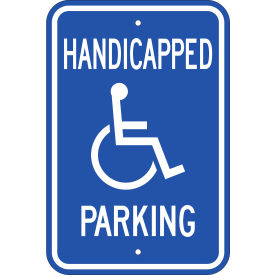 Zing Eco Parking Sign Handicapped Parking with Symbol 12