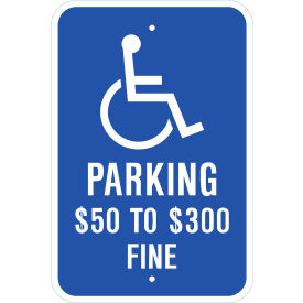 Zing Eco Parking Sign Handicapped Parking Fine Missouri 12