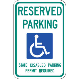 Zing Eco Parking Sign Handicapped Reserved Parking Washington 12