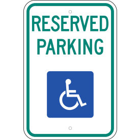 Zing Eco Parking Sign Handicapped Reserved Parking Wyoming 18