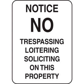 Zing Eco Security Sign Notice No Trespassing 10