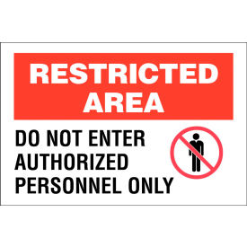 Zing Eco Security Sign Restricted Area Do Not Enter Authorized... 14