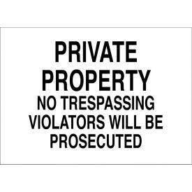 Zing Eco Security Sign Private Property No Trespassing Violators... 14