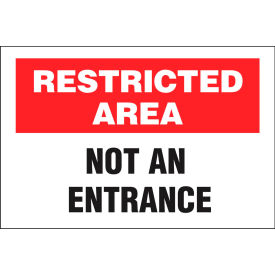 Zing Eco Security Sign Restricted Not An Entrance 14