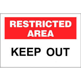 Zing Eco Security Sign Restricted Keep Out 14