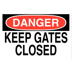 Zing Eco Security Sign DANGER Keep Gates Closed 14