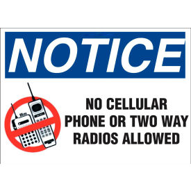 Zing Eco Security Sign No Two-Way Radios Allowed 14