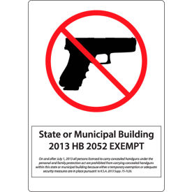 Zing Concealed Carry Sign Kansas-Municipal Regulations 10