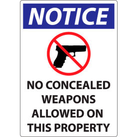 Zing Concealed Carry Sign Missouri/Wisconsin Regulations 10