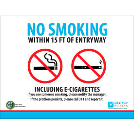 Zing No Smoking E Cigarette Sign Illinois Regulations 14