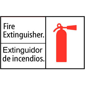 Zing Eco Safety Sign Fire Extinguisher w/Picto English/Spanish 14
