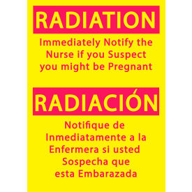 Zing Eco Safety Sign Radiation Notify Nurse 10