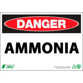 Zing Eco Safety Sign DANGER Ammonia 14