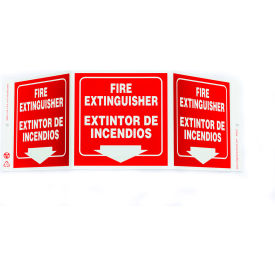 Zing Eco Safety Tri View Sign Bilingual Fire Extinguisher 20