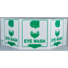 Zing Eco Safety Tri View Sign Eye Wash 20