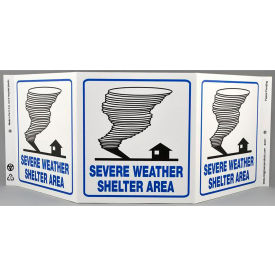Zing Eco Safety Tri View Sign Severe Weather 20