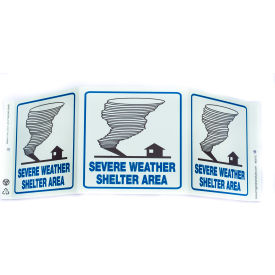 Zing Eco Safety Tri View Sign Severe Weather 20