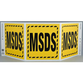 Zing Eco Safety Tri View Sign MSDS 20
