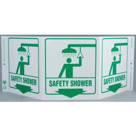 Zing Eco Safety Tri View Sign Safety Shower 20
