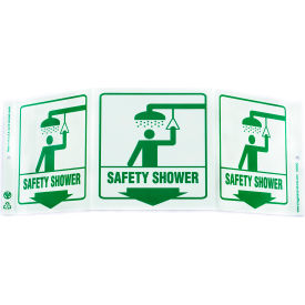 Zing Eco Safety Tri View Sign Safety Shower 20