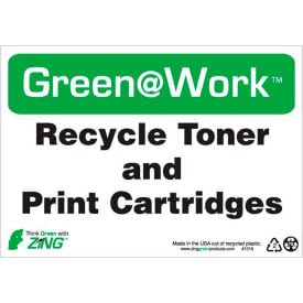 Zing Green at Work Sign Recycle Toner and Print Cartridges 10