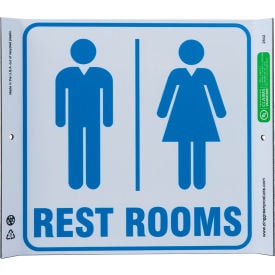 Zing Eco Corner Sign Rest Rooms 10