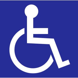 Zing Eco Handicapped Symbol Window Decal 6